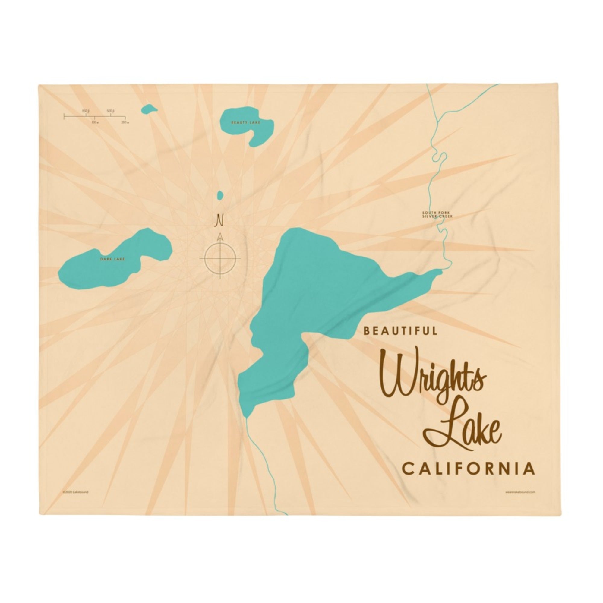 Wrights Lake California Throw Blanket