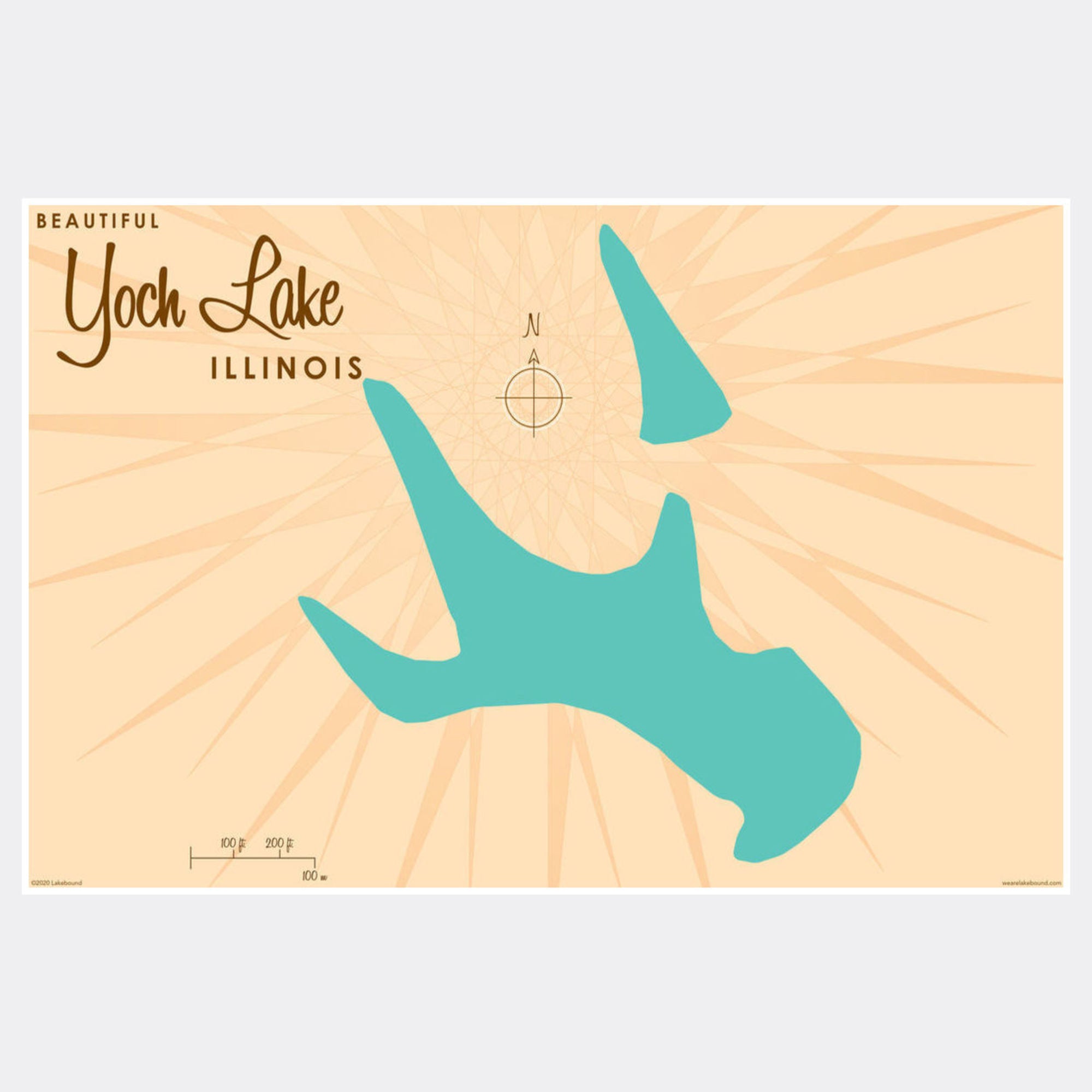 Yoch Lake Illinois, Paper Print