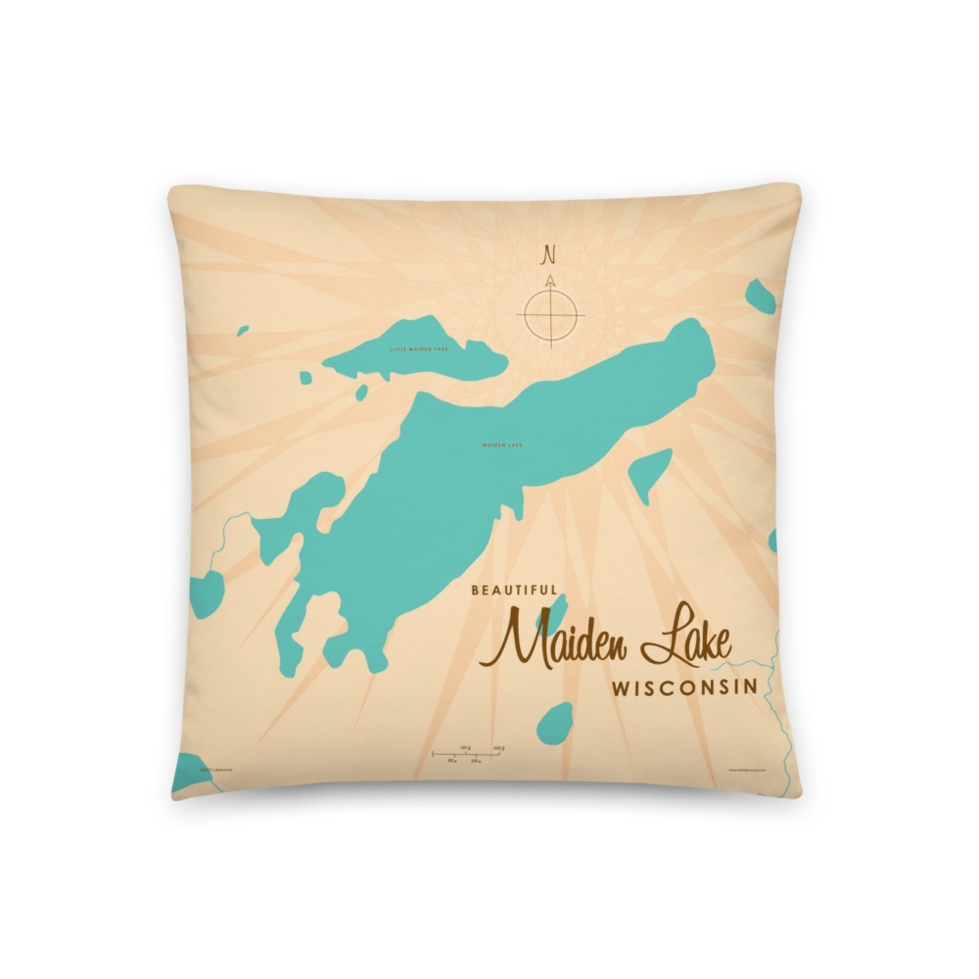 Maiden Lake Wisconsin Pillow