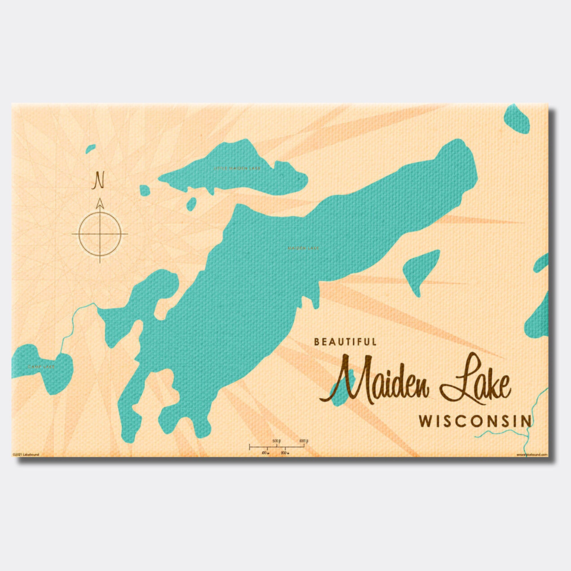 Maiden Lake Wisconsin, Canvas Print