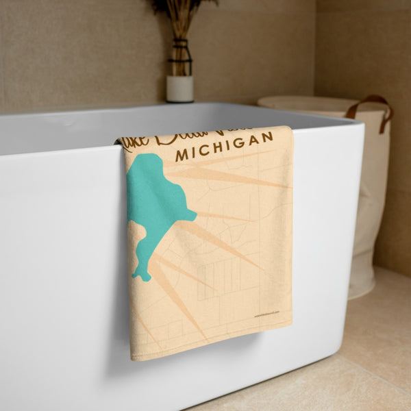 Lake Bella Vista Michigan Beach Towel