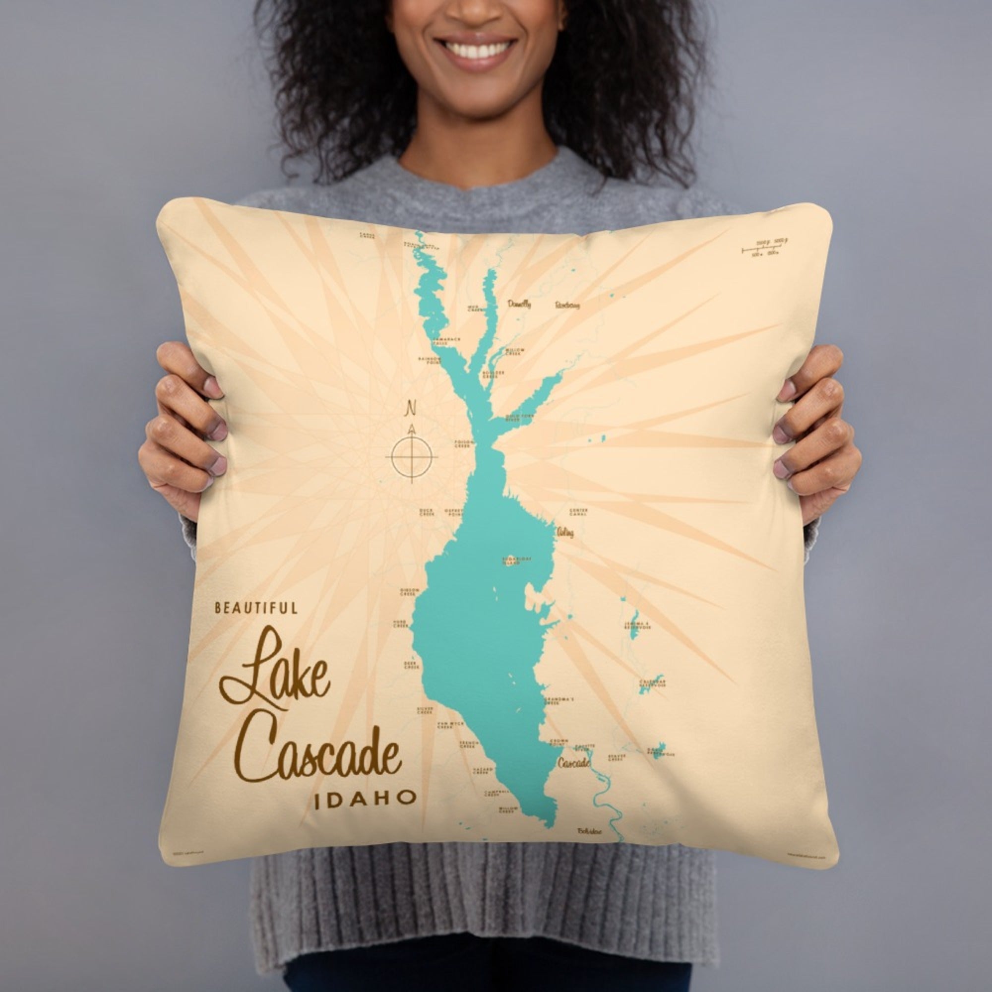 Lake Cascade Idaho Pillow