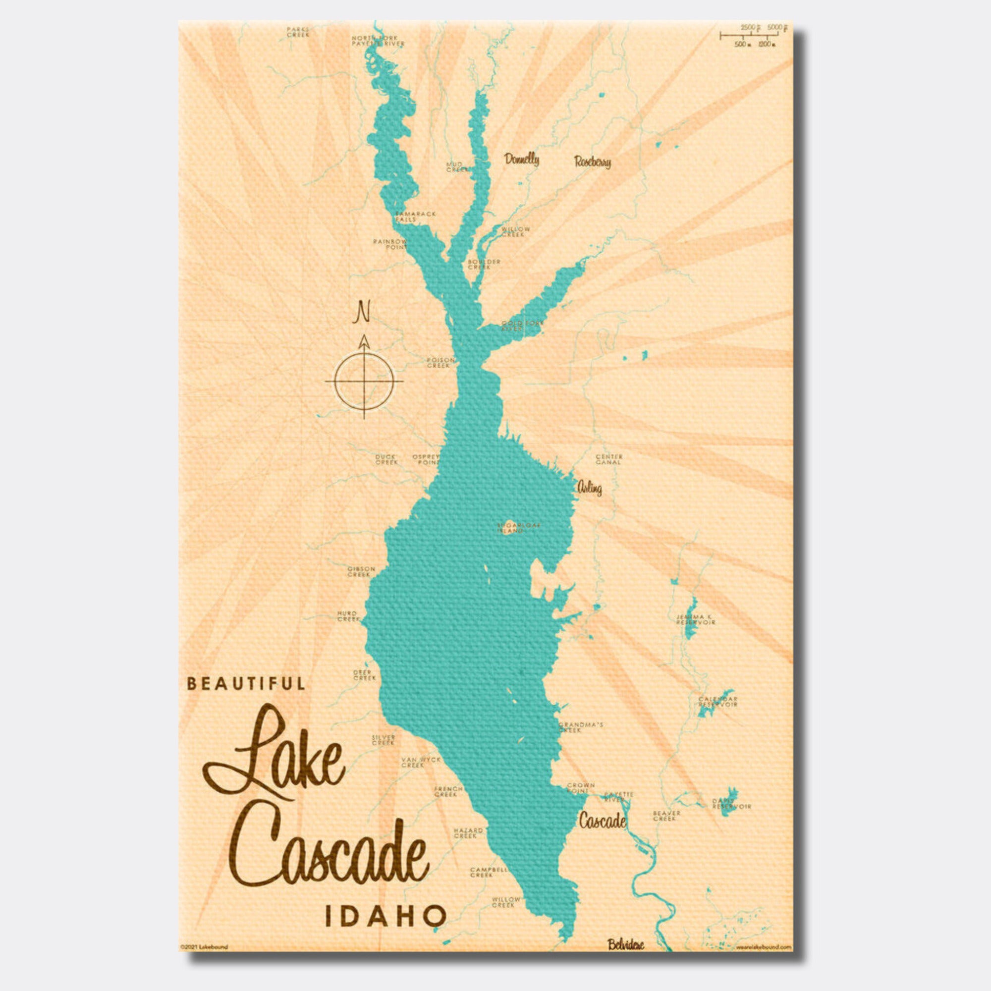 Lake Cascade Idaho, Canvas Print