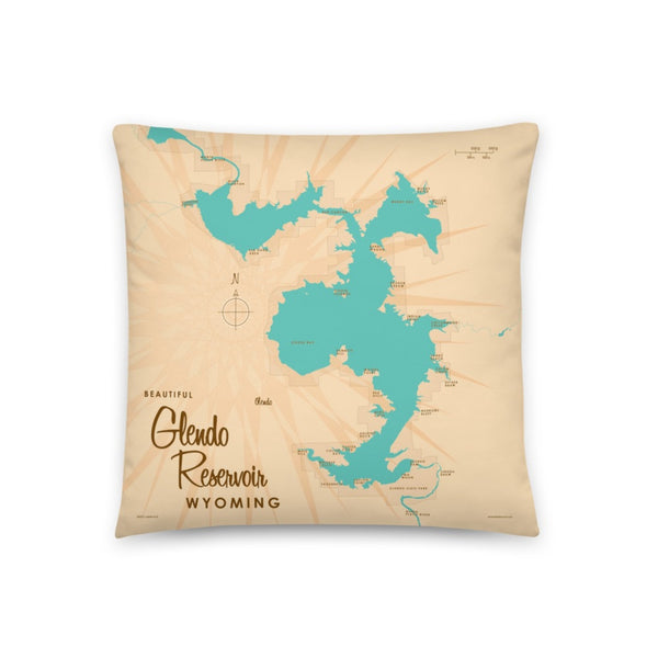 Glendo Reservoir Wyoming Pillow