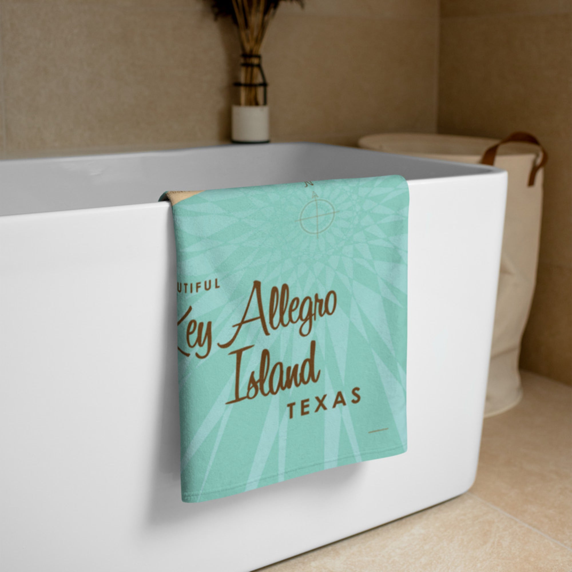 Key Allegro Island Texas Beach Towel