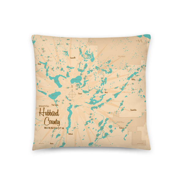 Hubbard County Minnesota Pillow