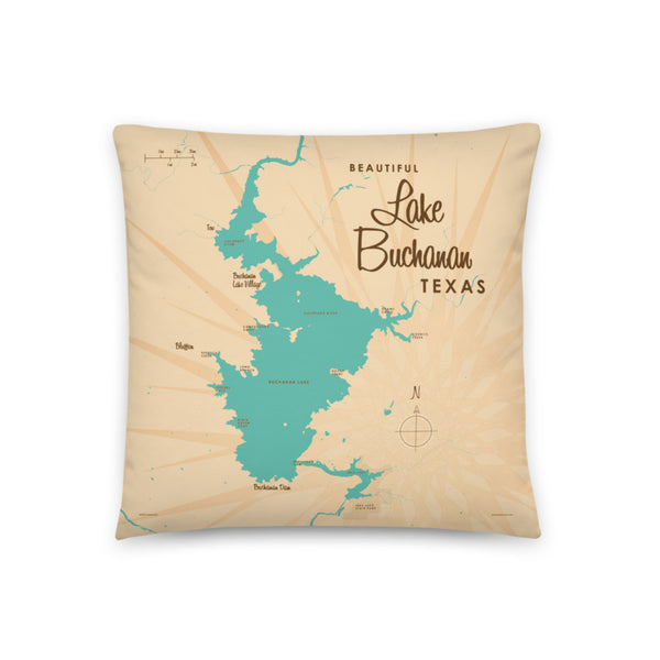 Lake Buchanan Texas Pillow