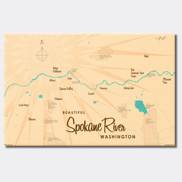 Spokane River Washington, Canvas Print