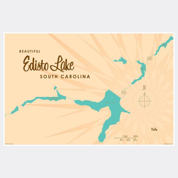 Edisto Lake South Carolina, Paper Print