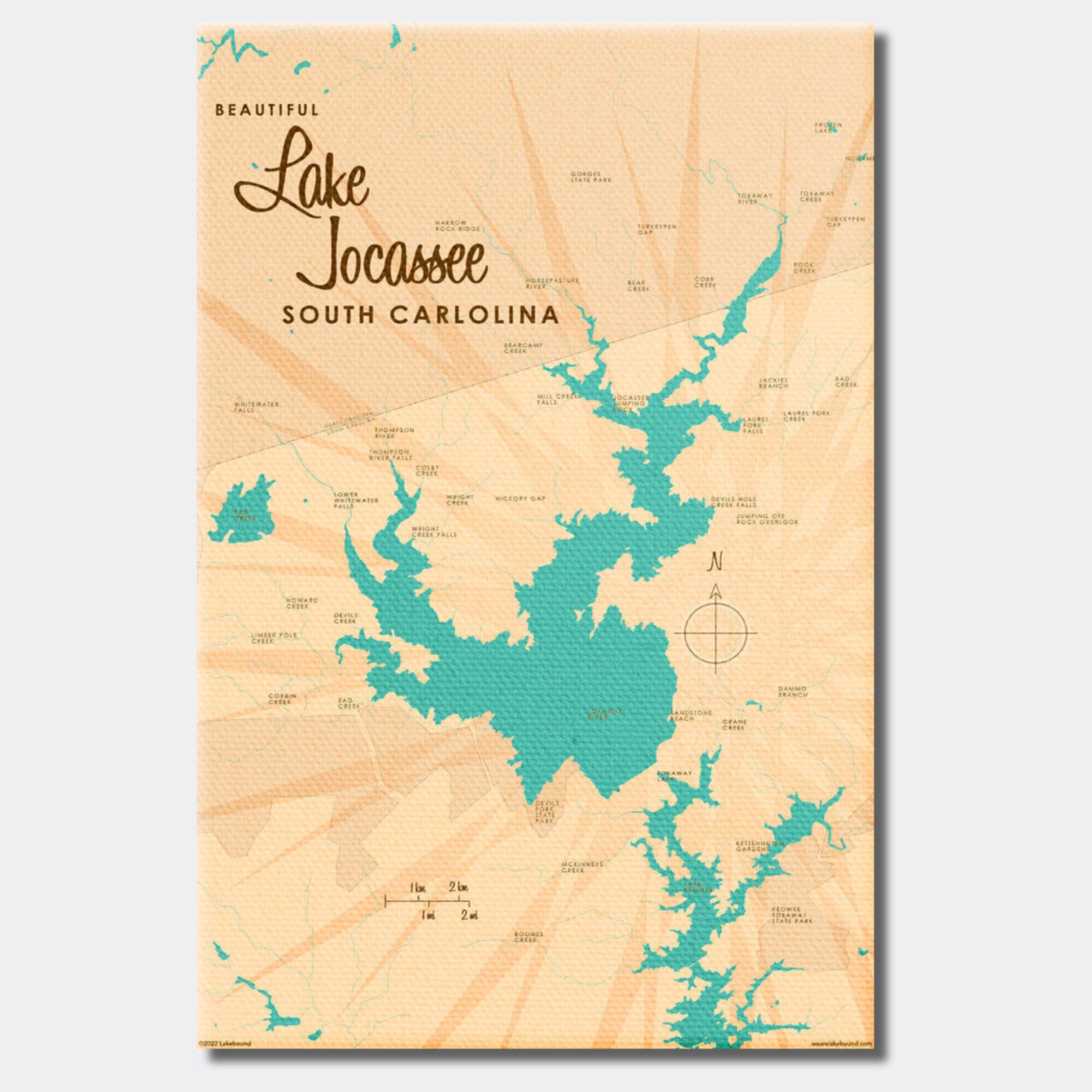 Lake Jocassee South Carolina, Canvas Print