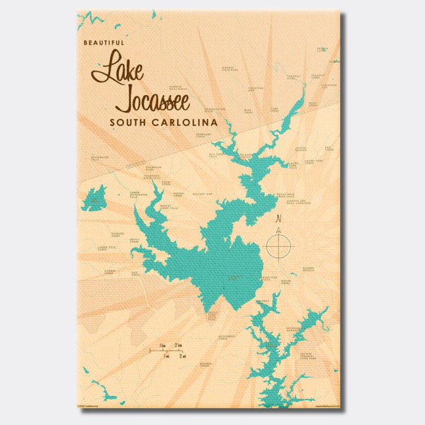 Lake Jocassee South Carolina, Canvas Print