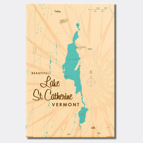Lake St Catherine Vermont, Canvas Print