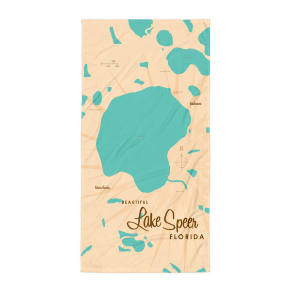 Lake Speer Florida Beach Towel