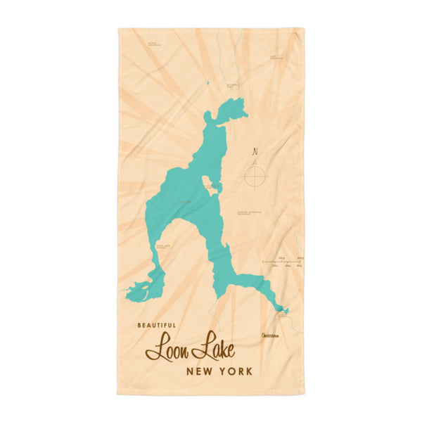 Loon Lake Chester New York Beach Towel