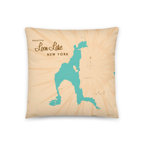 Loon Lake Chester New York Pillow
