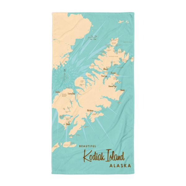 Kodiak Island Alaska Beach Towel