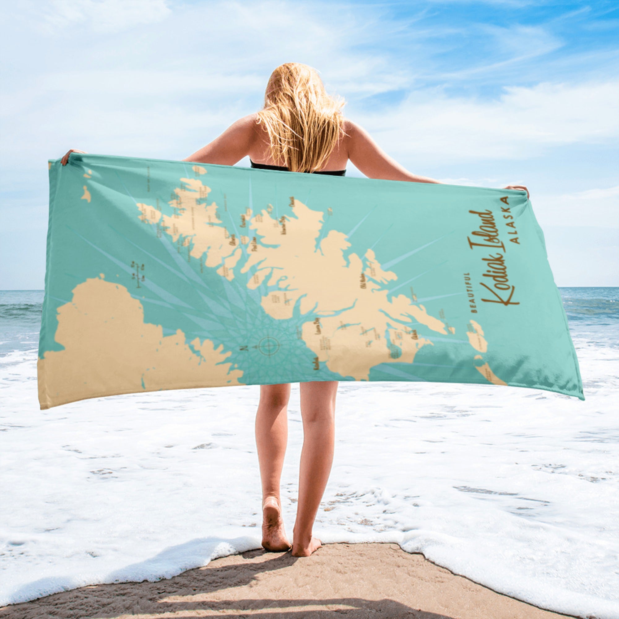 Kodiak Island Alaska Beach Towel