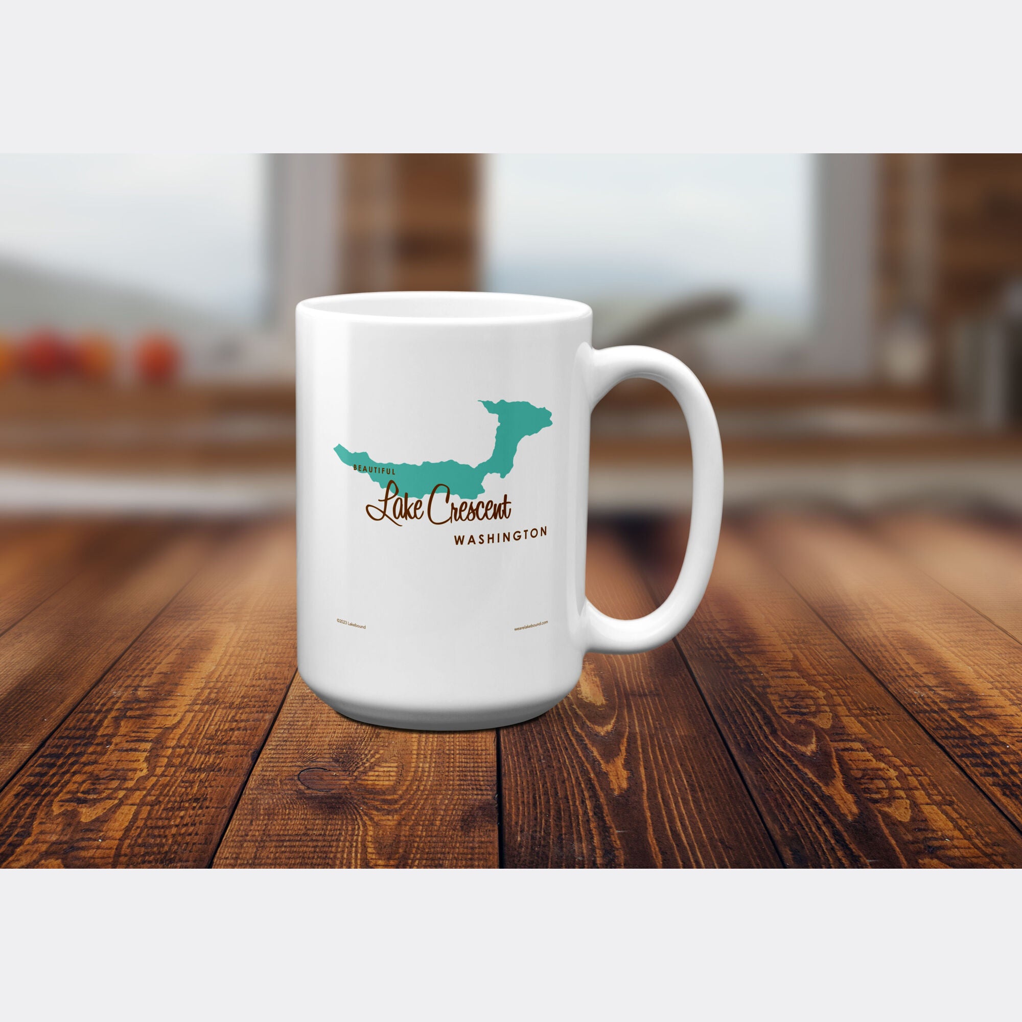 Lake Crescent Washington, 15oz Mug