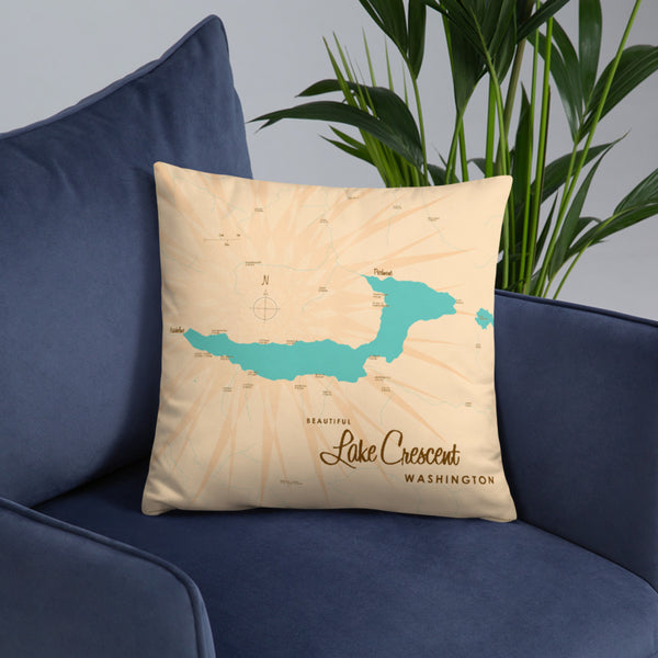 Lake Crescent Washington Pillow
