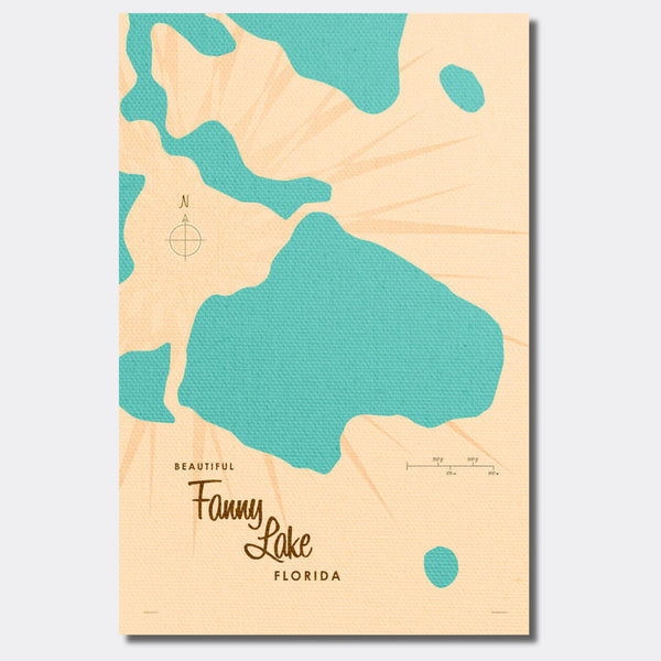 Lake Fanny Florida, Canvas Print