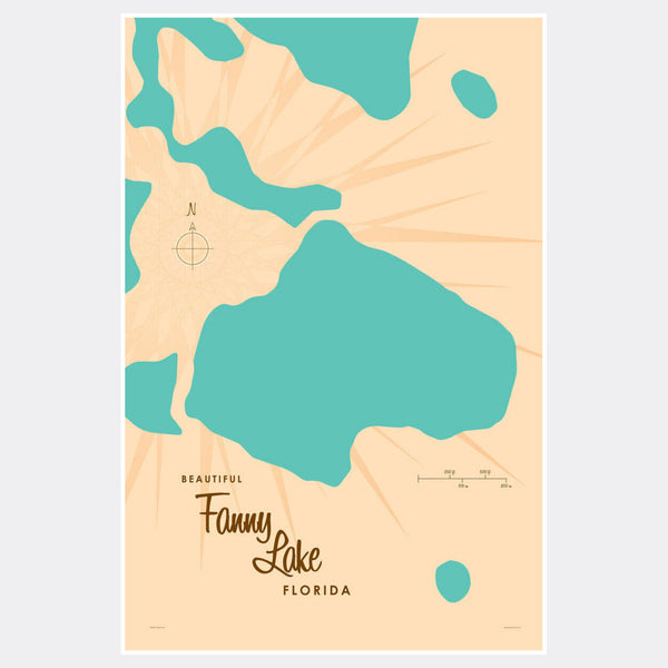 Lake Fanny Florida, Paper Print