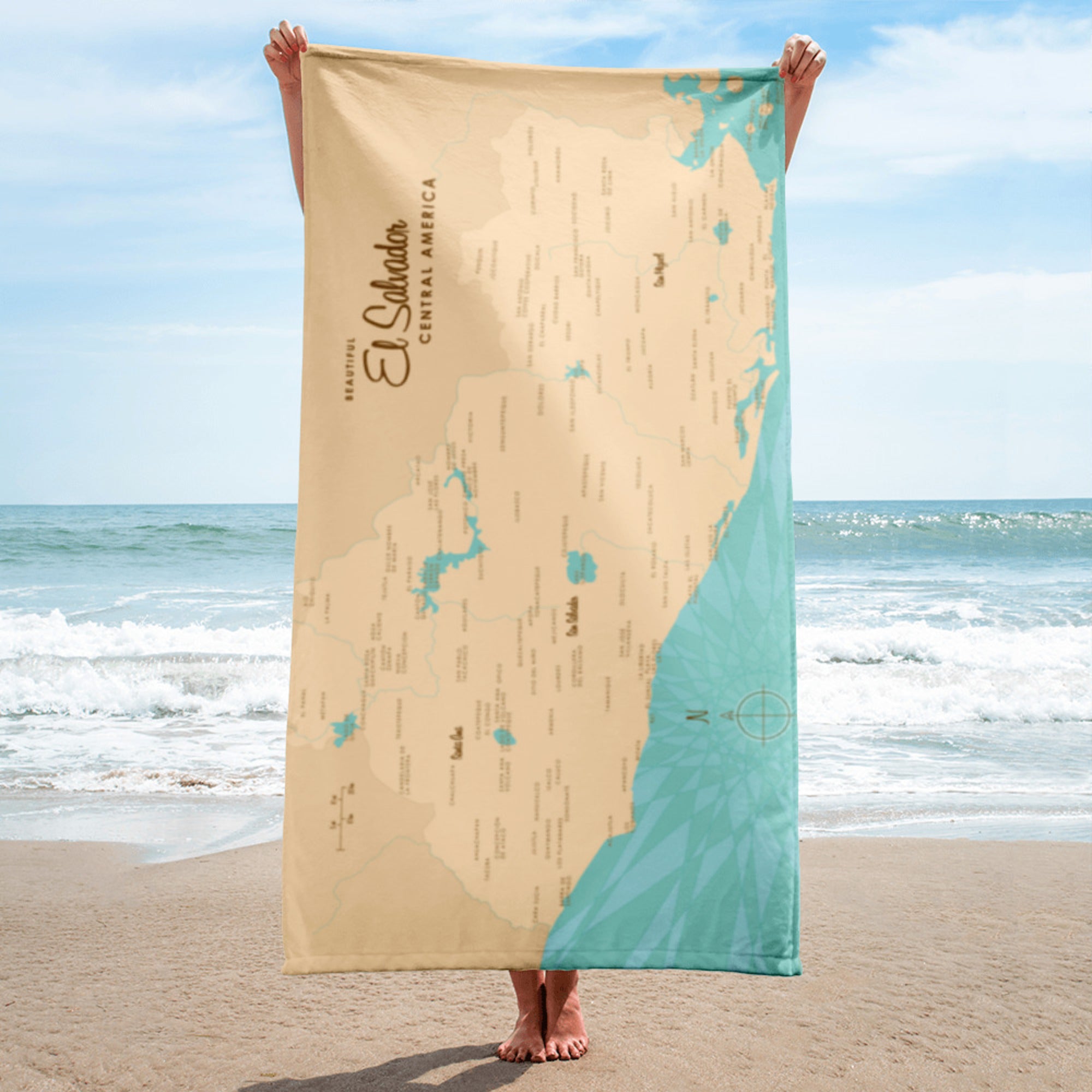 El Salvador Beach Towel