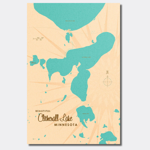 Clitherall Lake Minnesota, Canvas Print