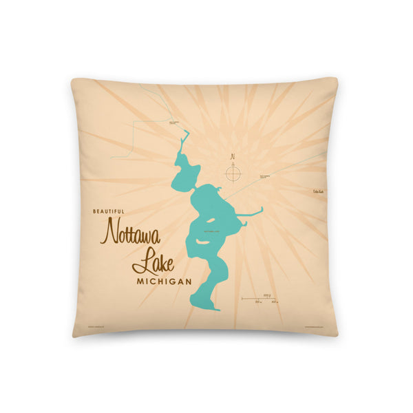 Nottawa Lake Michigan Pillow