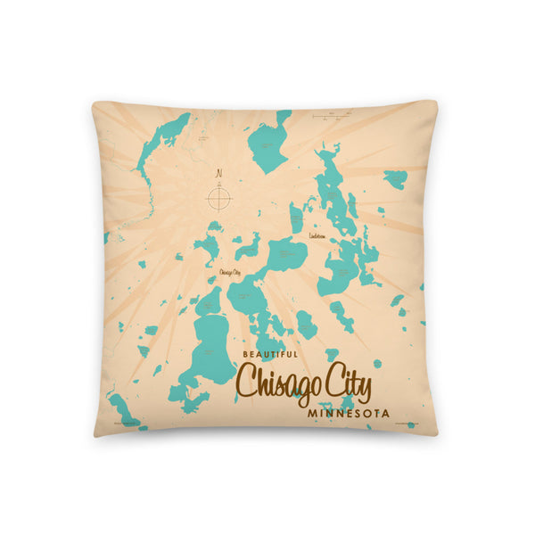 Chisago Lake Minnesota Pillow