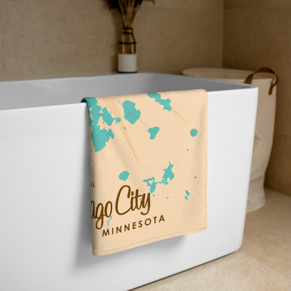 Chisago Lake Minnesota Beach Towel