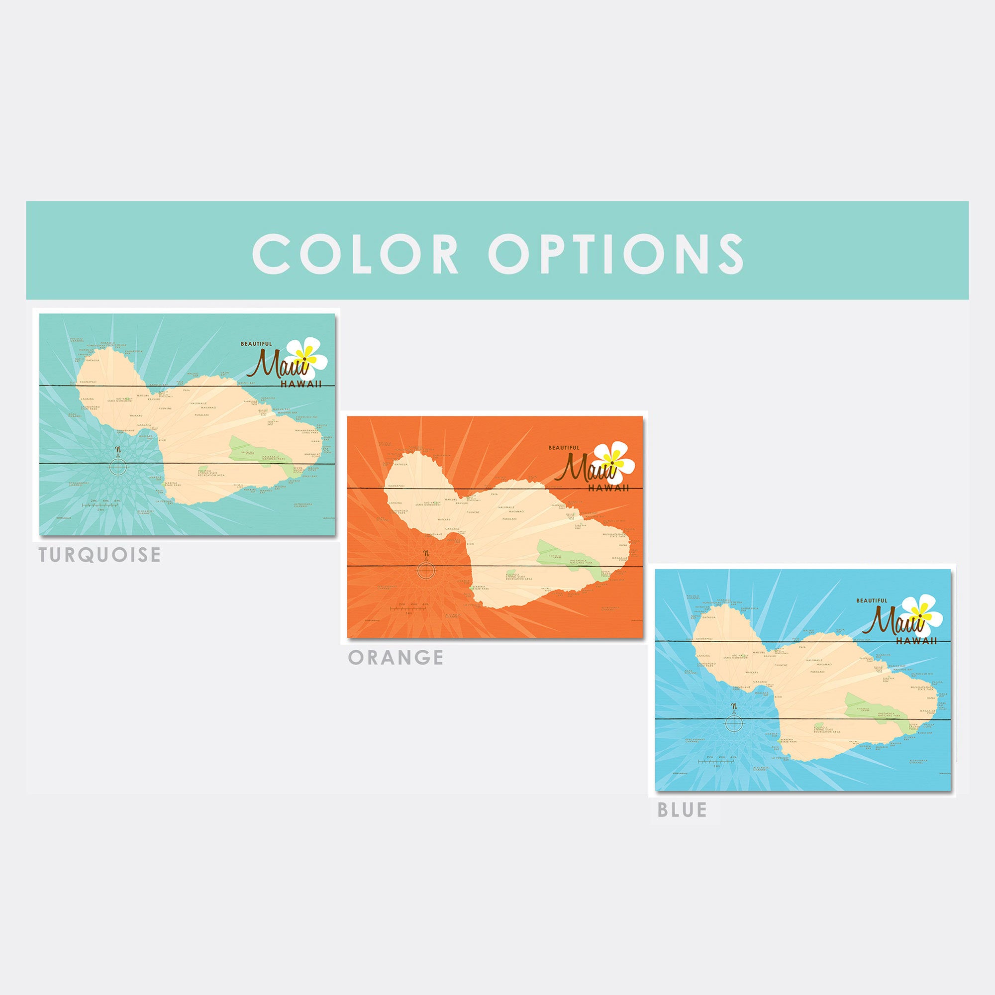 Hawaii, Wood Sign Map Art