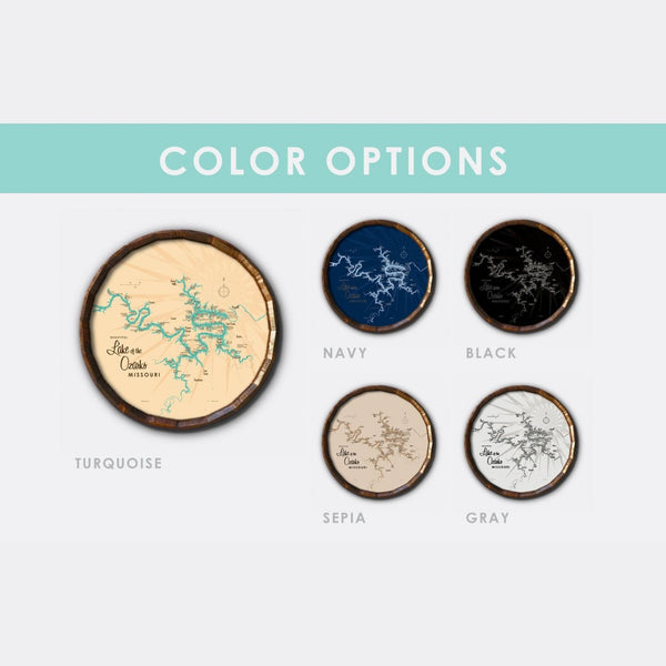 Lake St Catherine Vermont, Barrel End Map Art